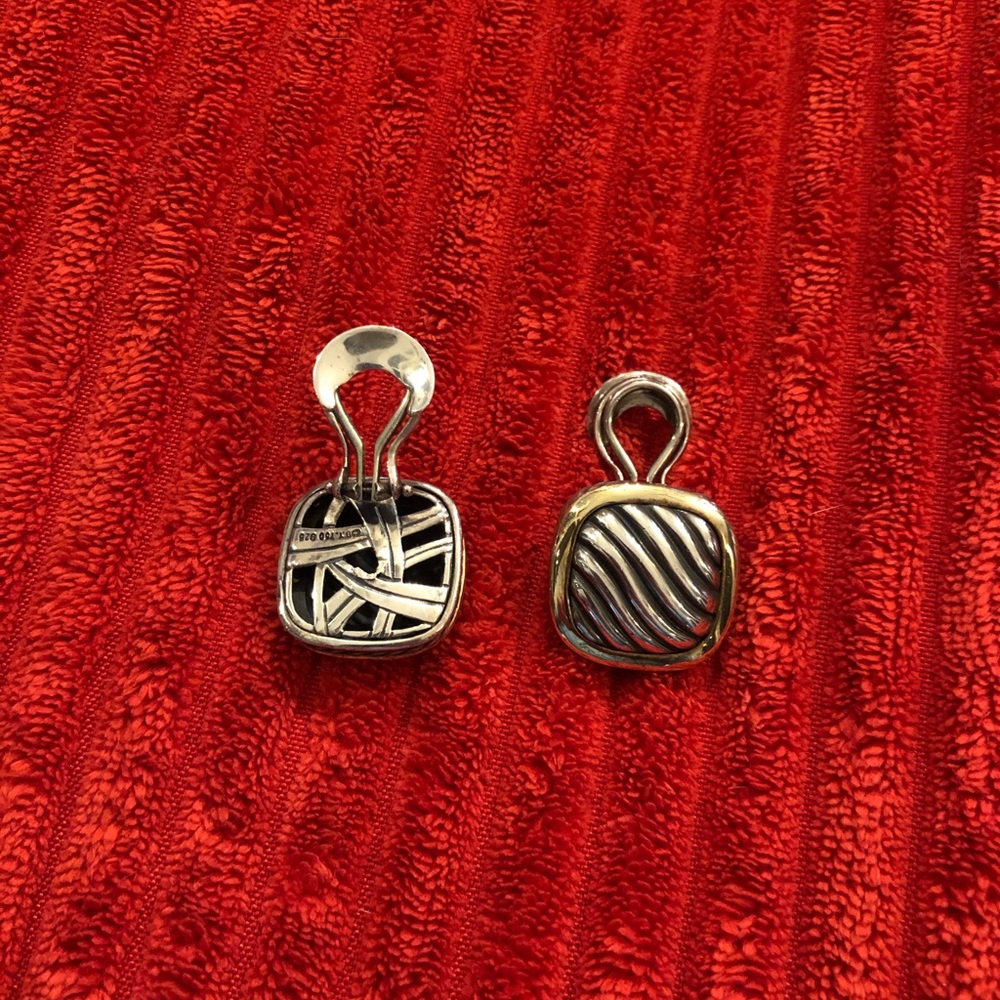 David Yurman clip on earrings